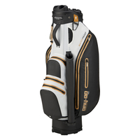 Bennington 2022 DRY Quiet Organizer 9 (QO 9) Waterproof Cartbag,  Black / White / Gold