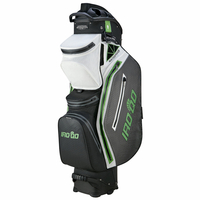 Bennington 2022 IRO Quiet Organizer 14 (QO 14) Waterproof Cartbag,  Black / White / Canon Grey / Lime