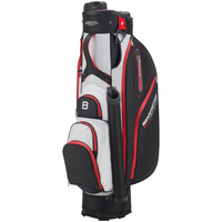 Bennington 2022 Quiet Organizer 9 (QO 9) Water Resistant Cartbag,  Schwarz / Weiß / Rot