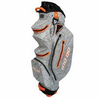 Bennington IRO Quiet Organizer 14 (QO 14) Waterproof Cartbag,  Silver Flash / Orange