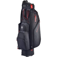 Bennington Quiet Organizer 9 (QO 9) LITE Cartbag,  Schwarz / Grau / Rot,  +2 Inch höher