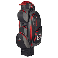Bennington Sport Quiet Organizer 14 (QO 14) Waterproof Cartbag,  Schwarz / Grau / Rot