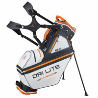 Big Max 2022 Dri Lite Hybrid Tour 14-way Waterproof Standbag,  Weiß / Schwarz / Orange