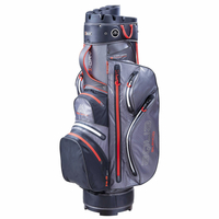 Big Max Aqua Silencio 3 Waterproof Cartbag,  Grau / Schwarz / Rot