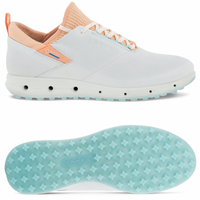 Ecco 2022 Cool Pro GTX Damen Golfschuhe,  Weiß / Apricot