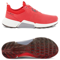 Ecco Biom H4 GTX Damen Golfschuhe,  Hibiskus Rot / Weiß