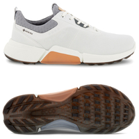 Ecco Biom H4 GTX Damen Golfschuhe,  Weiß / Silbergrau
