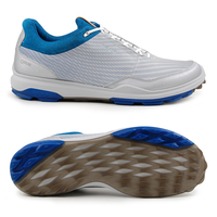 Ecco Biom Hybrid 3 GTX Herren Golfschuhe,  Silbergrau / Blau