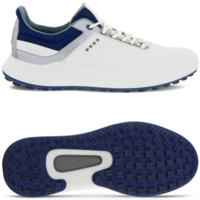 Ecco Core Herren Golfschuhe,  Weiß / Silber / Blau