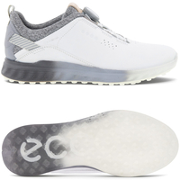 Ecco S-Three GTX BOA Damen Golfschuhe,  Weiß / Silbergrau