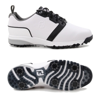FootJoy Contour Fit Herren Golfschuhe,  WIDE,  Weiß / Schwarz