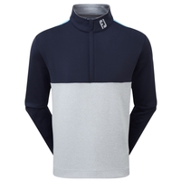 FootJoy Jersey Knit Chill Out Herren Pullover,  Navy / Hellgrau / Hellblau
