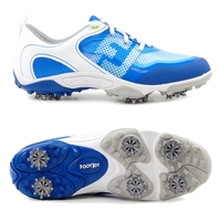 FootJoy Junior Boys Kinder Golfschuhe,  Blau / Weiß