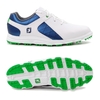FootJoy Pro SL Junior Kinder Golfschuhe,  Weiß / Blau