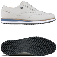 FootJoy Sport Retro Damen Golfschuhe,  Taupe / Blau