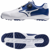 Mizuno Nexlite GS Spikeless BOA Herren Golfschuhe,  Weiß / Navy