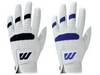 Mizuno Retroflex Leder Handschuh,  Weiß / Blau,  Größe S,  Herren - Rechts getragen