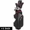 PowerBilt EX-750 Herren Halbsatz Komplettset / Golfset,  Graphitschaft,  Rechtshand,  +1 inch länger