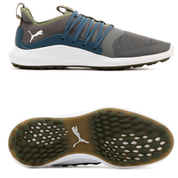 Puma IGNITE NXT SoleLace Herren Golfschuhe,  Dunkelgrau / Blau