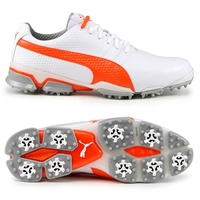 Puma Titan Tour IGNITE Herren Golfschuhe,  Weiß / Orange