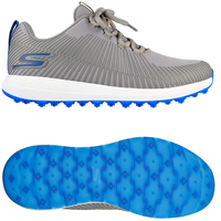 Skechers Max Bolt Herren Golfschuhe,  Grau / Weiß / Bau