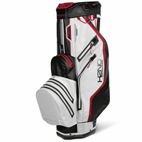 Sun Mountain 2022 H2NO LITE Waterproof Cartbag,  White / Black / Bright Red