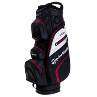 Taylor Made Deluxe Waterproof Cartbag,  Schwarz / Weiß / Rot