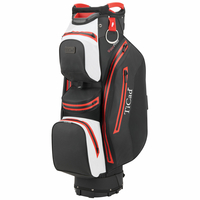 TiCad 2022 FO Premium Waterproof Cartbag,  Schwarz / Weiß / Rot