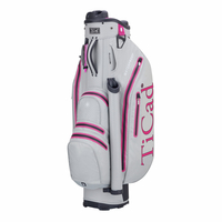 TiCad DRY Quiet Organizer 9 (QO 9) Waterproof Damen Cartbag,  Grau / Pink