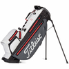 Titleist 2022 Players 4+ StaDry Waterproof Standbag,  Charcoal / White / Red