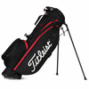 Titleist 2022 Players 4 Standbag,  Schwarz / Weiß / Rot