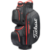 Titleist 2022 StaDry 15 Waterproof Cartbag,  Schwarz / Rot