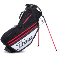 Titleist Hybrid 14 Standbag,  Schwarz / Weiß / Rot