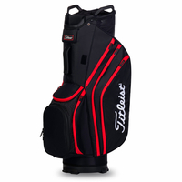 Titleist Lightweight 14 Cartbag,  Schwarz / Rot / Weiß