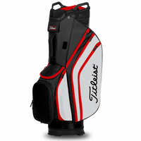 Titleist Lightweight 14 Cartbag,  Schwarz / Weiß / Rot