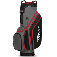 Titleist Lightweight Cartbag,  Grau / Schwarz / Rot
