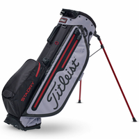 Titleist Players 4+ StaDry Waterproof Standbag,  Grau / Schwarz / Rot