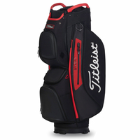 Titleist StaDry 15 Waterproof Cartbag,  Schwarz / Rot / Weiß