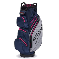 Titleist StaDry Waterproof Cartbag,  Navy / Pink / Silbergrau