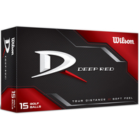 Wilson Deep Red Tour Distance Golfbälle,  15 Stück