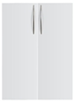 Hammerbacher 2x Schrank Türen Schranksystem Basic 3OH Grau