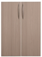 Hammerbacher 2x Schrank Türen Schranksystem Basic 3OH Nussbaum