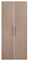 Hammerbacher 2x Schrank Türen Schranksystem Basic 5OH Nussbaum