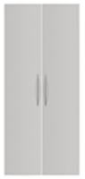 Hammerbacher 2x Schrank Türen Schranksystem Basic 5OH Silber