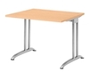 Hammerbacher BS08 Schreibtisch B-Serie Buche 80x80 cm