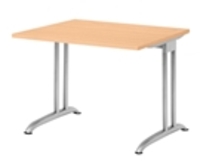 Hammerbacher BS08 Schreibtisch B-Serie Buche 80x80 cm