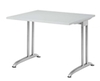 Hammerbacher BS08 Schreibtisch B-Serie Grau 80x80 cm
