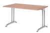 Hammerbacher BS12 Schreibtisch B-Serie Nussbaum 120 x 80 cm