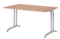 Hammerbacher BS12 Schreibtisch B-Serie Nussbaum 120 x 80 cm