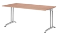 Hammerbacher BS16 Schreibtisch B-Serie Nussbaum 160 x 80 cm